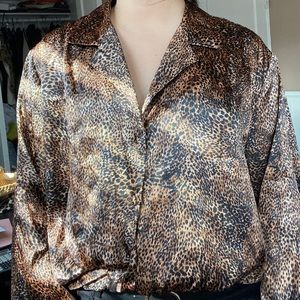 X large Animal silk shirt